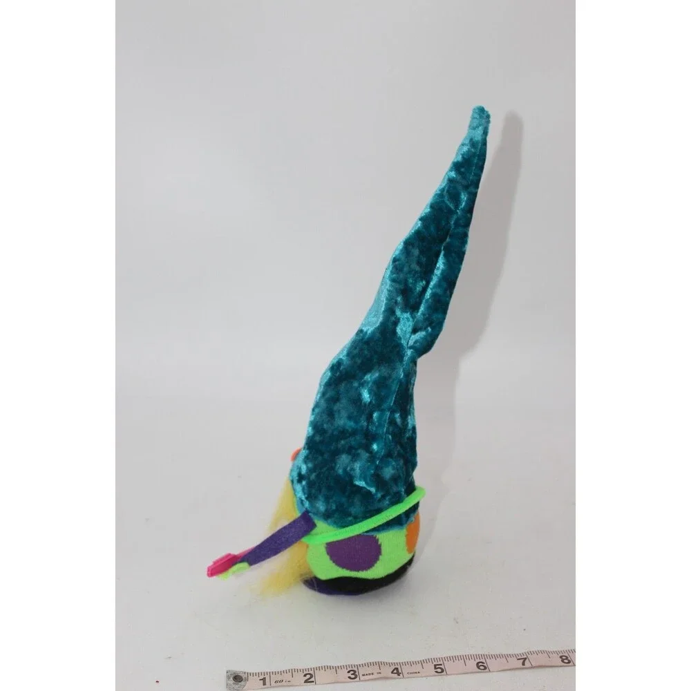 Rock N Roll Rocker Gnome Plush Handmade Scandinavian Swedish Tomte Guitar Neon